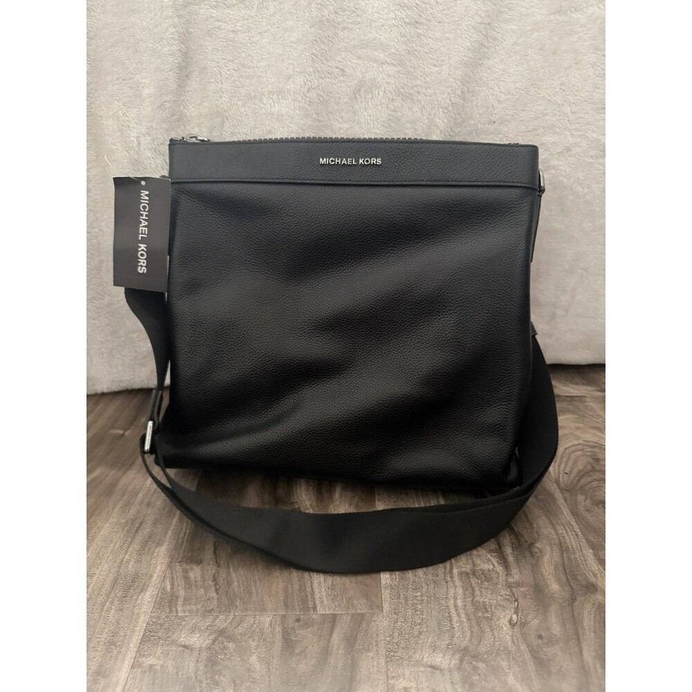 Michael Kors Cooper Black Leather Shoulder Bag